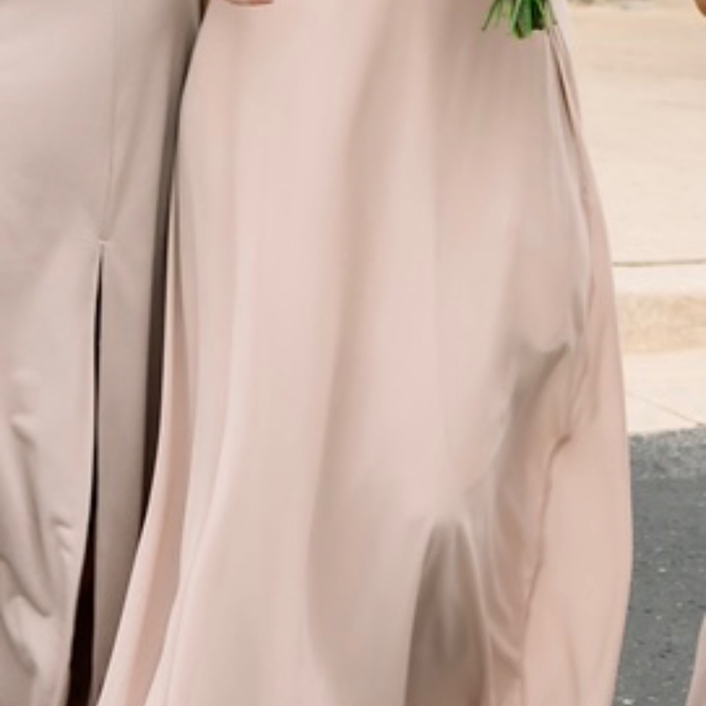 Birdy Grey Kira Chiffon Bridesmaid Dress Taupe - Picture 3 of 3